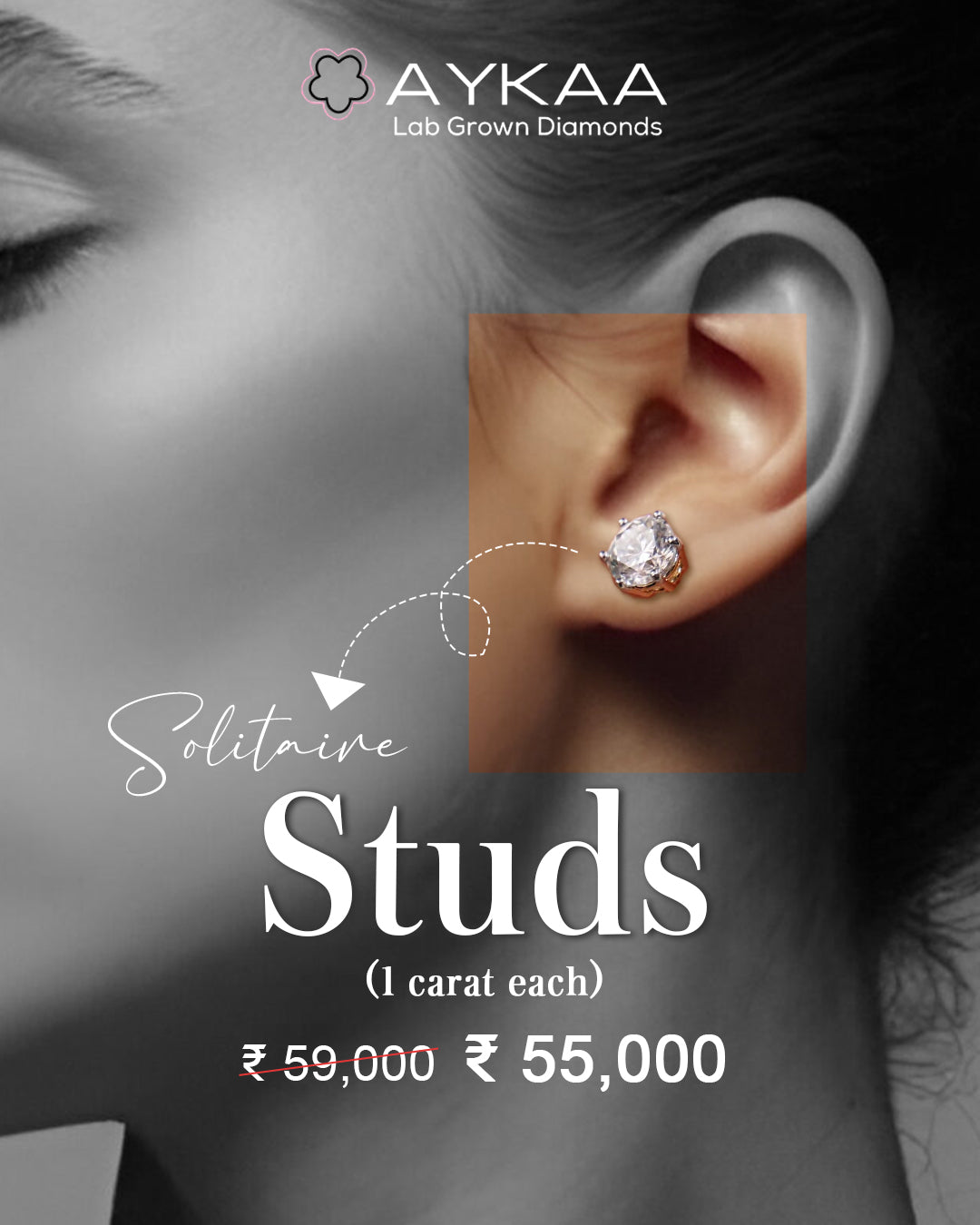 Simple Studs 1 Carat