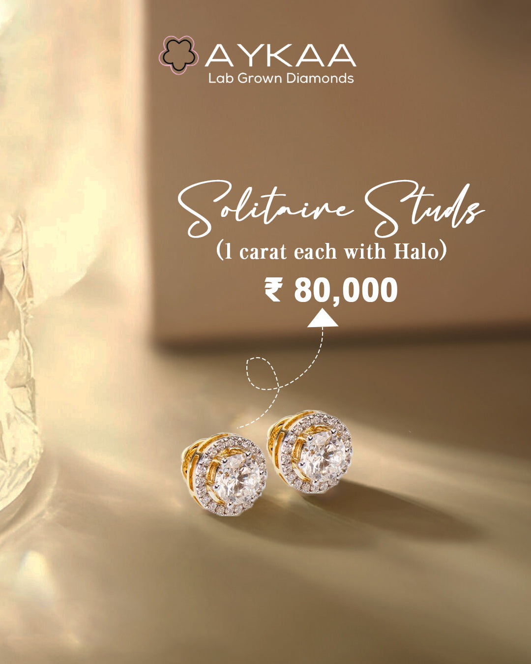 Simple Studs 1 Carat