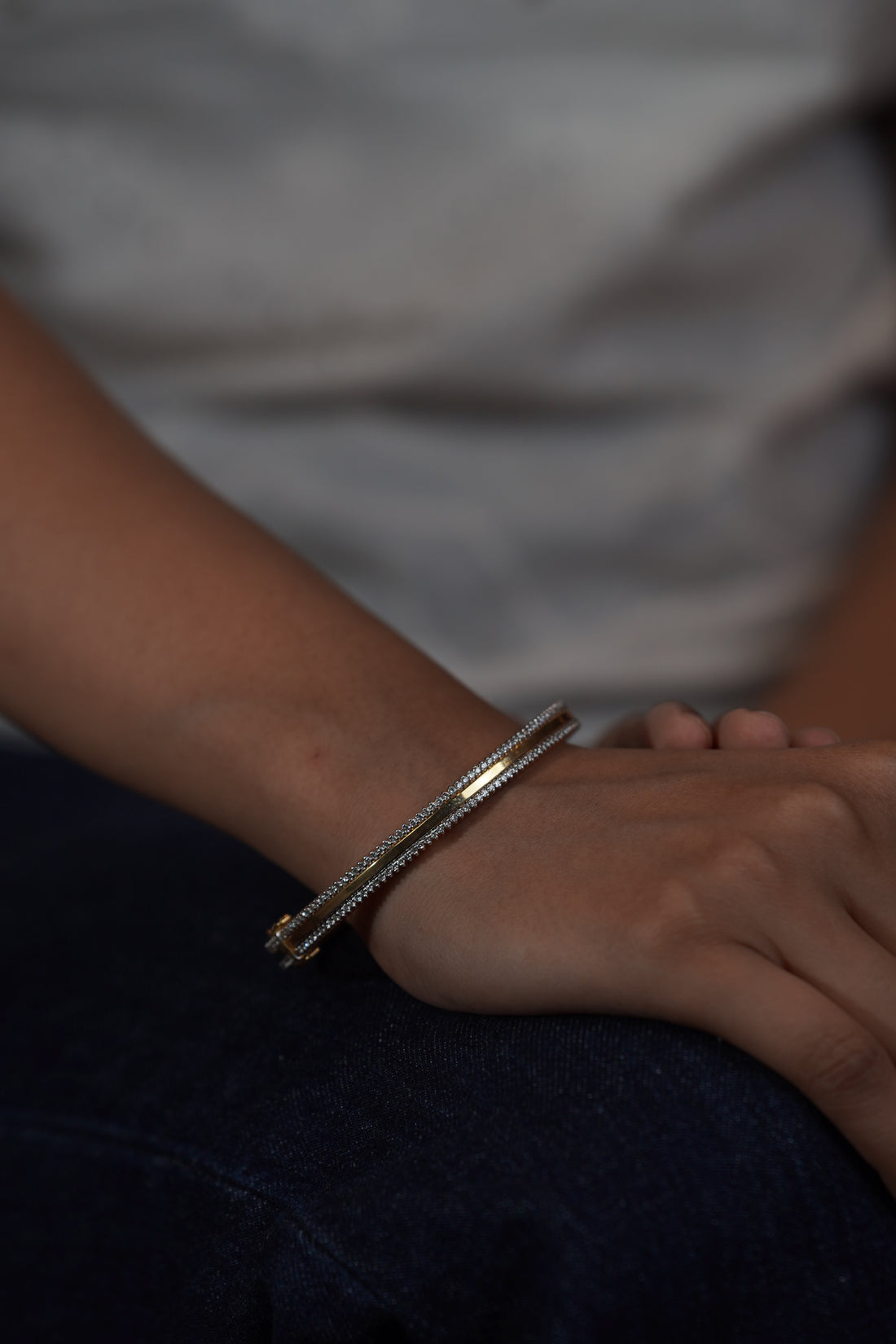 Plain simple diamonds Bangle