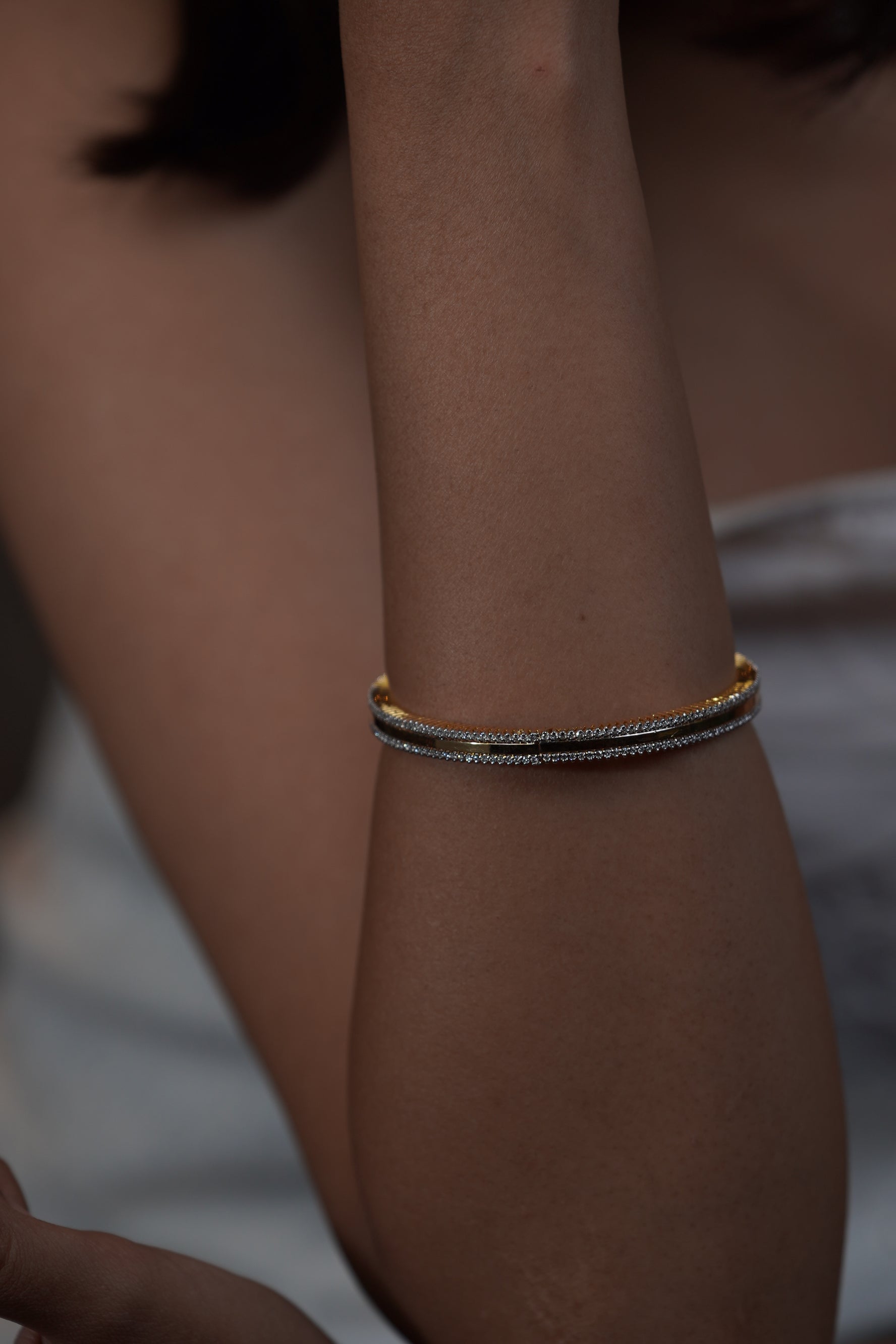 Plain simple diamonds Bangle